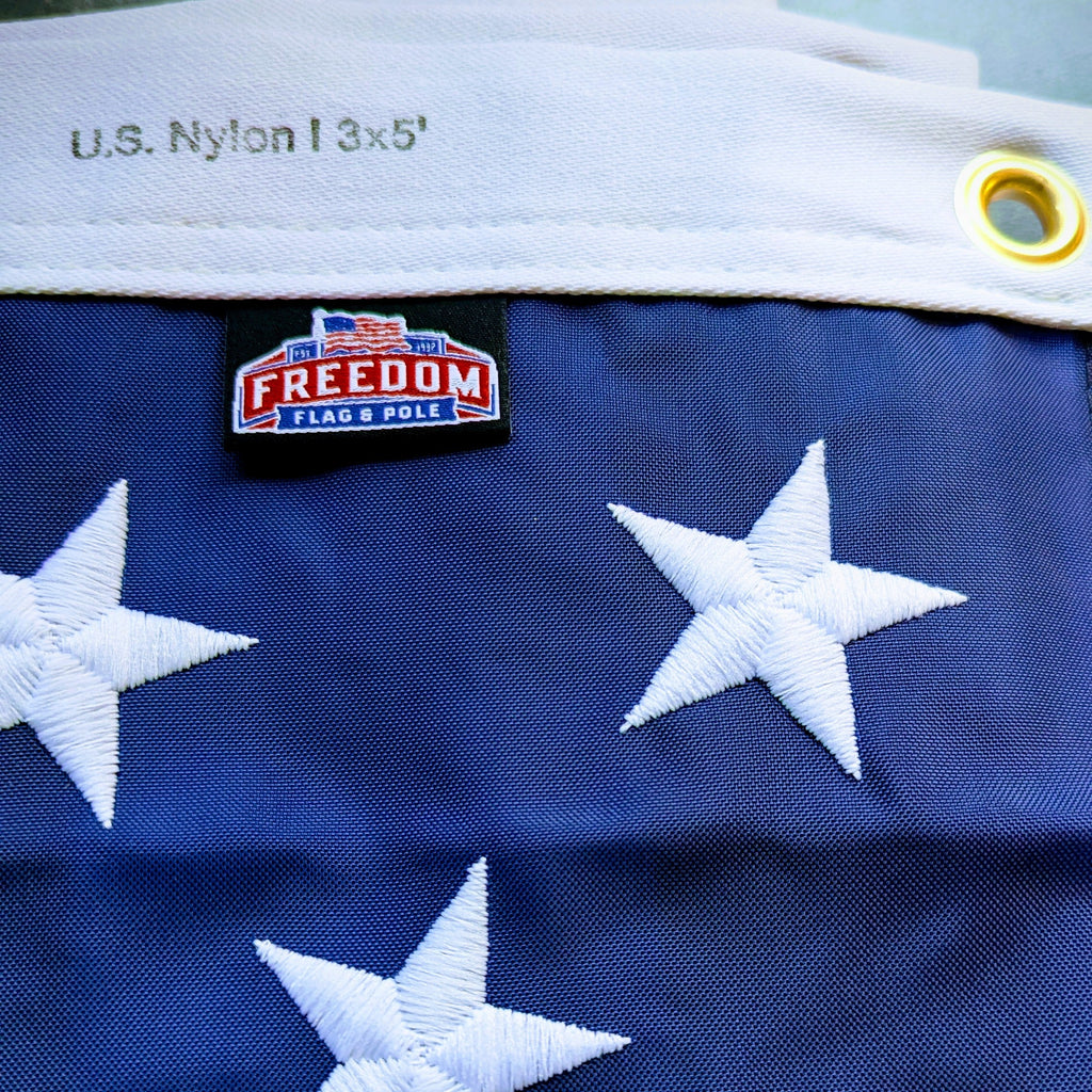 American Flag, Heavy-Duty Nylon - 100% Made in USA