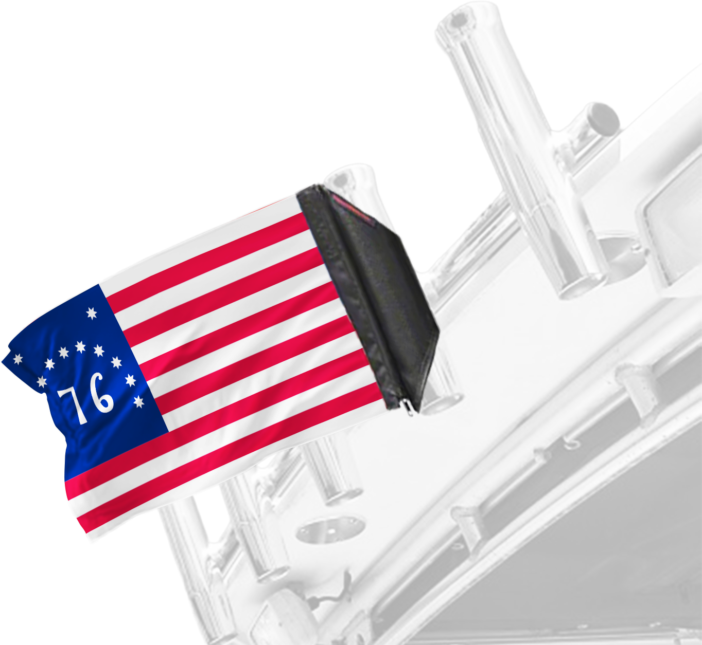 Bennington 12"x18" Forever Wave Flag for Boats