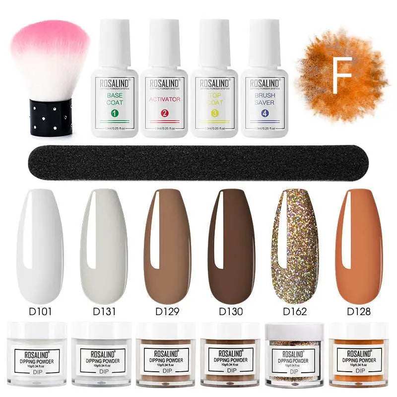 Dipping Powder Nail Beauty Set with Brush