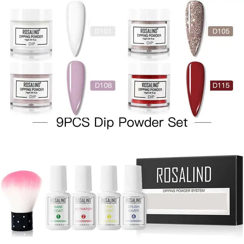 Dipping Powder Nail Beauty Set with Brush