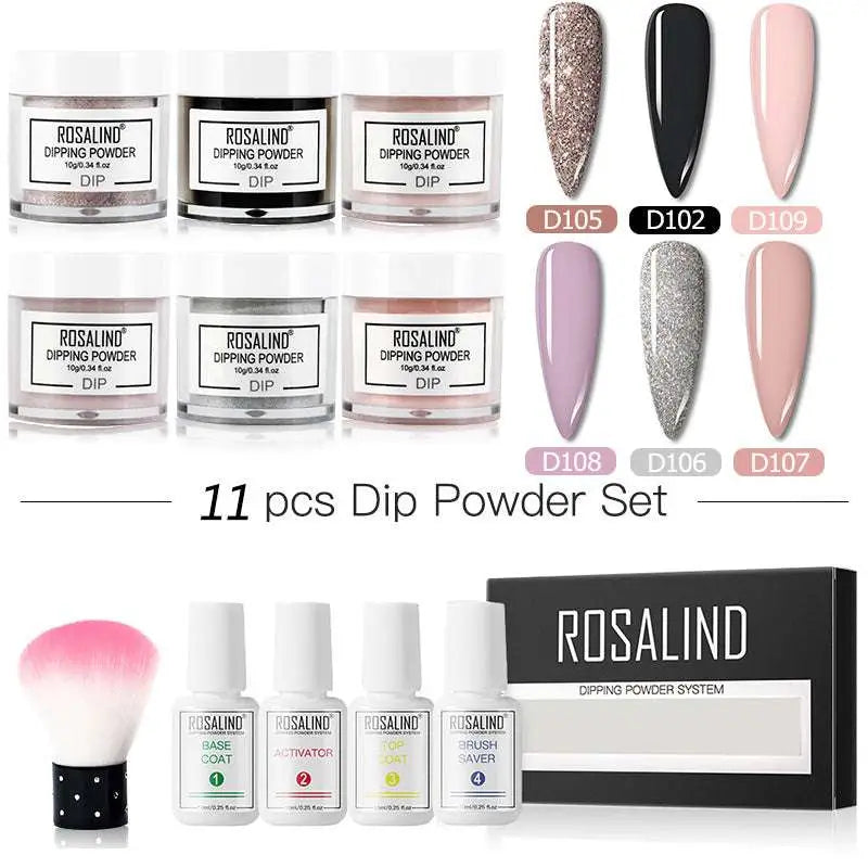 Dipping Powder Nail Beauty Set with Brush