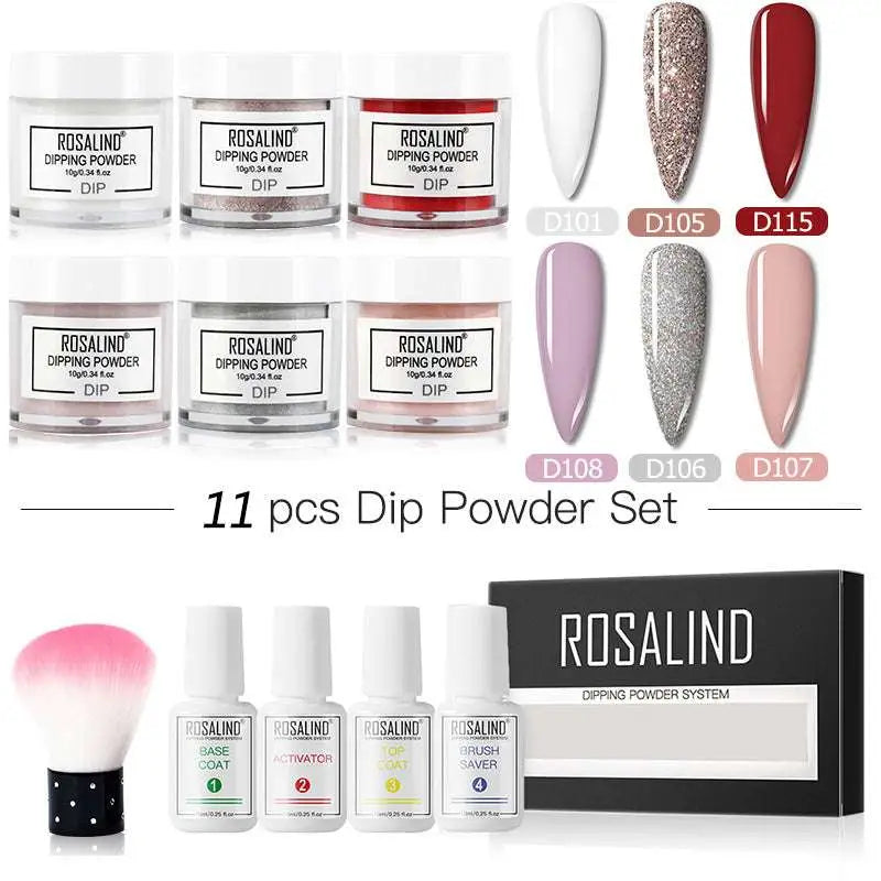 Dipping Powder Nail Beauty Set with Brush