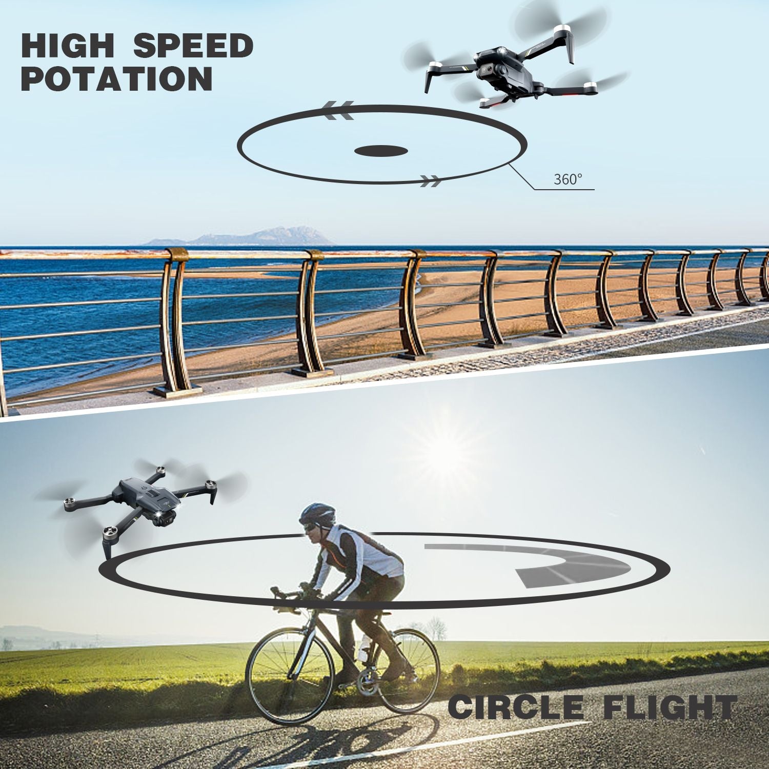 4DRC V28 Drone With 4K HD Dual Camera WiFi FPV 3D Flips Rc Quadcopter US