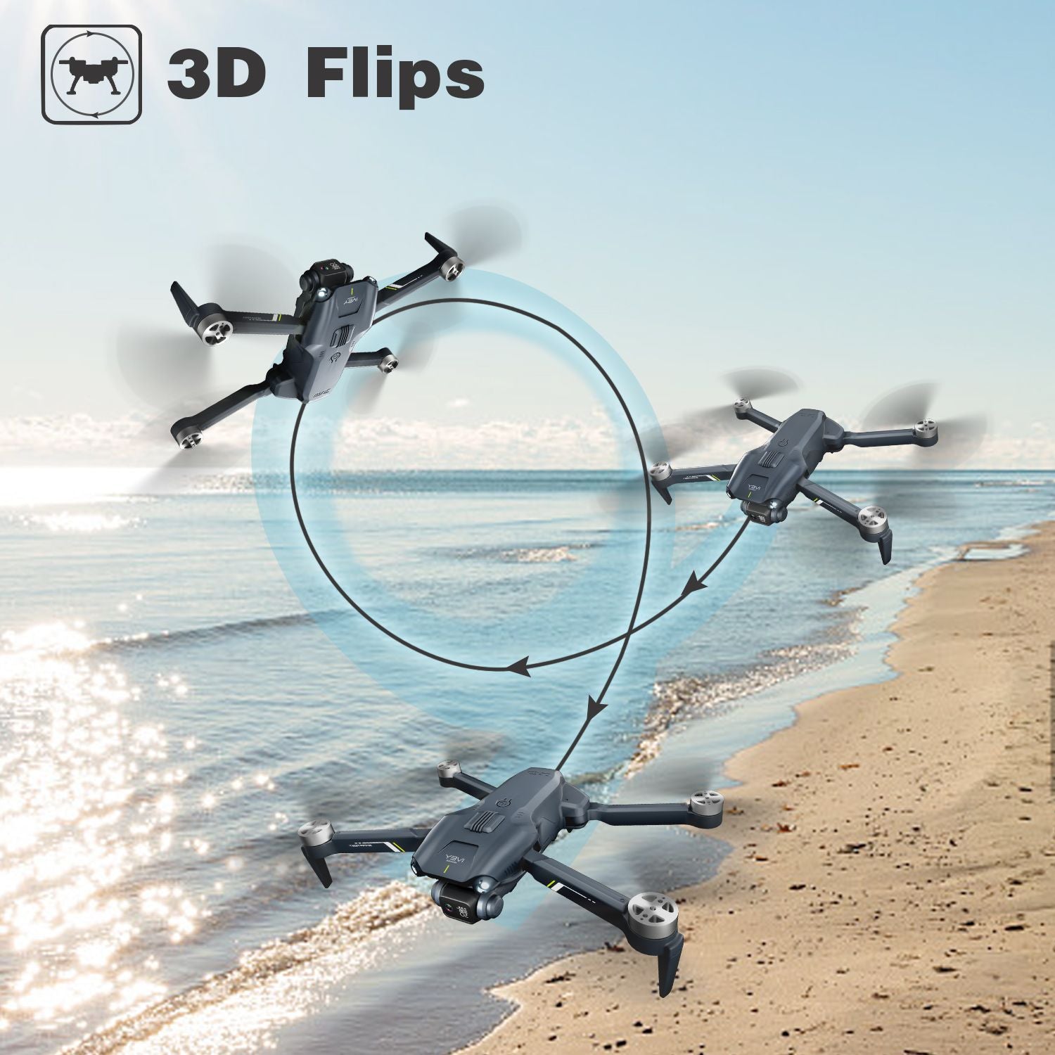 4DRC V28 Drone With 4K HD Dual Camera WiFi FPV 3D Flips Rc Quadcopter US